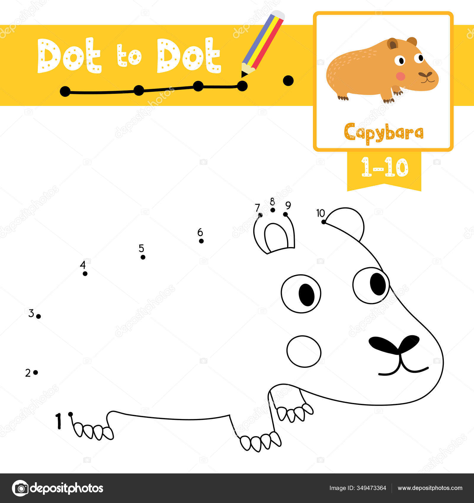 Desenhos para colorir de capivara - Desenhos para colorir gratuitos para  impressão