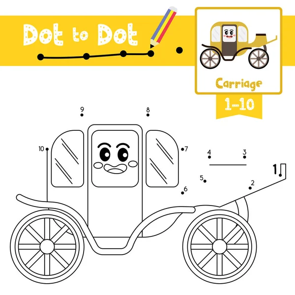 Ponto Ponto Jogo Educativo Livro Colorir Transporte Desenhos Animados Carro  imagem vetorial de natchapohn© 349473642