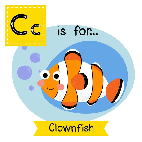 Buchstabe Für Clownfische — Stockvektor