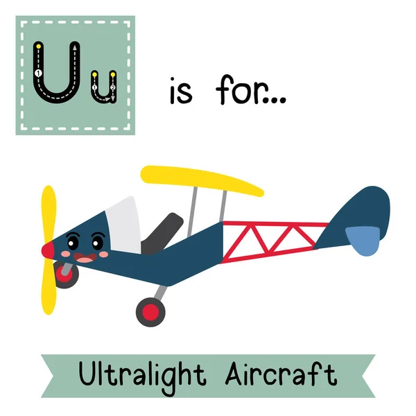 List Cute Children Kolorowe Transporty Abc Alfabet Tracing Flashcard Ultralight — Wektor stockowy