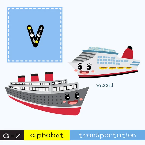 Γράμμα Πεζά Παιδιά Πολύχρωμες Μεταφορές Αλφάβητο Abc Εντοπισμό Flashcard Για — Διανυσματικό Αρχείο