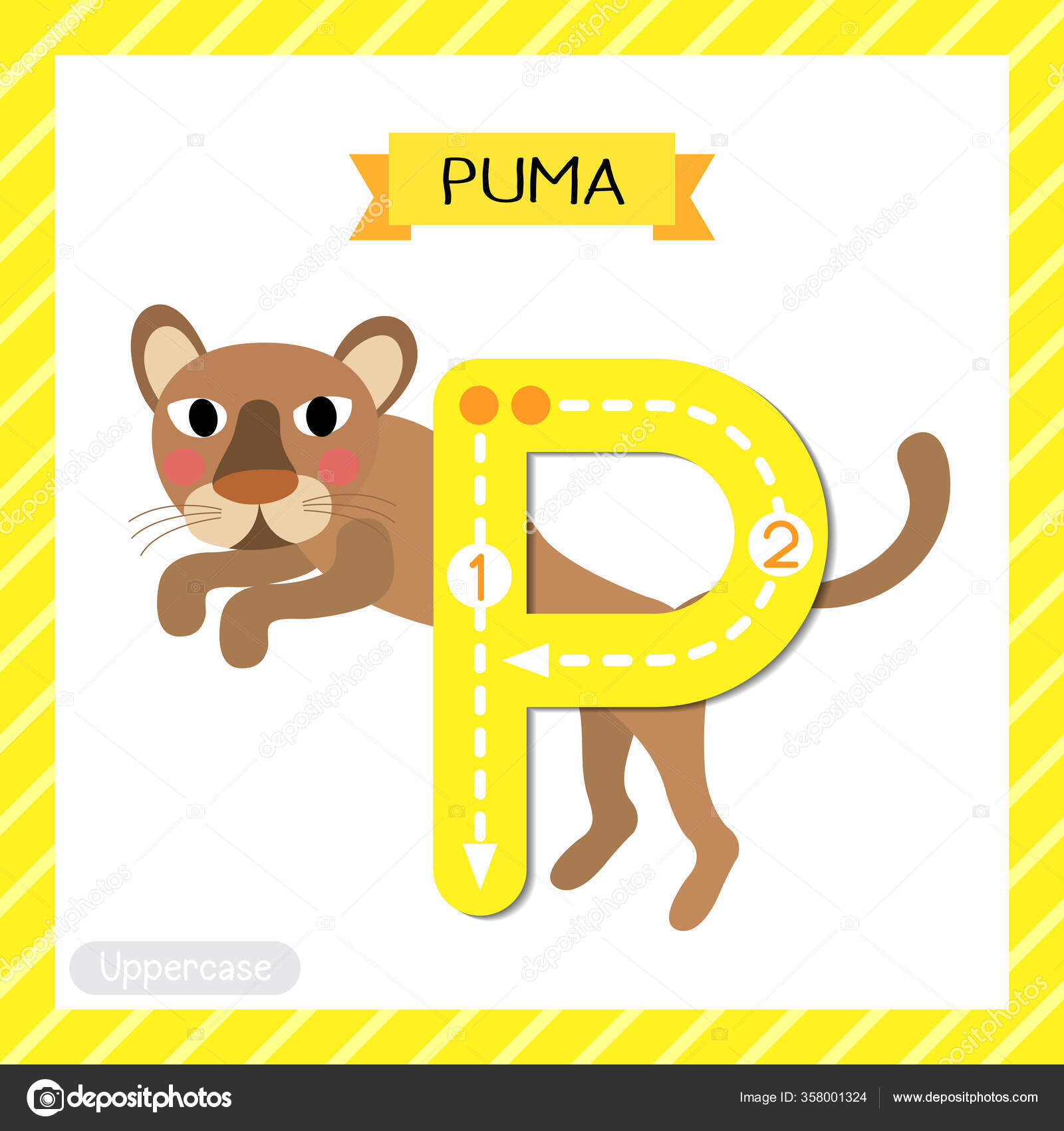 p puma cartoon