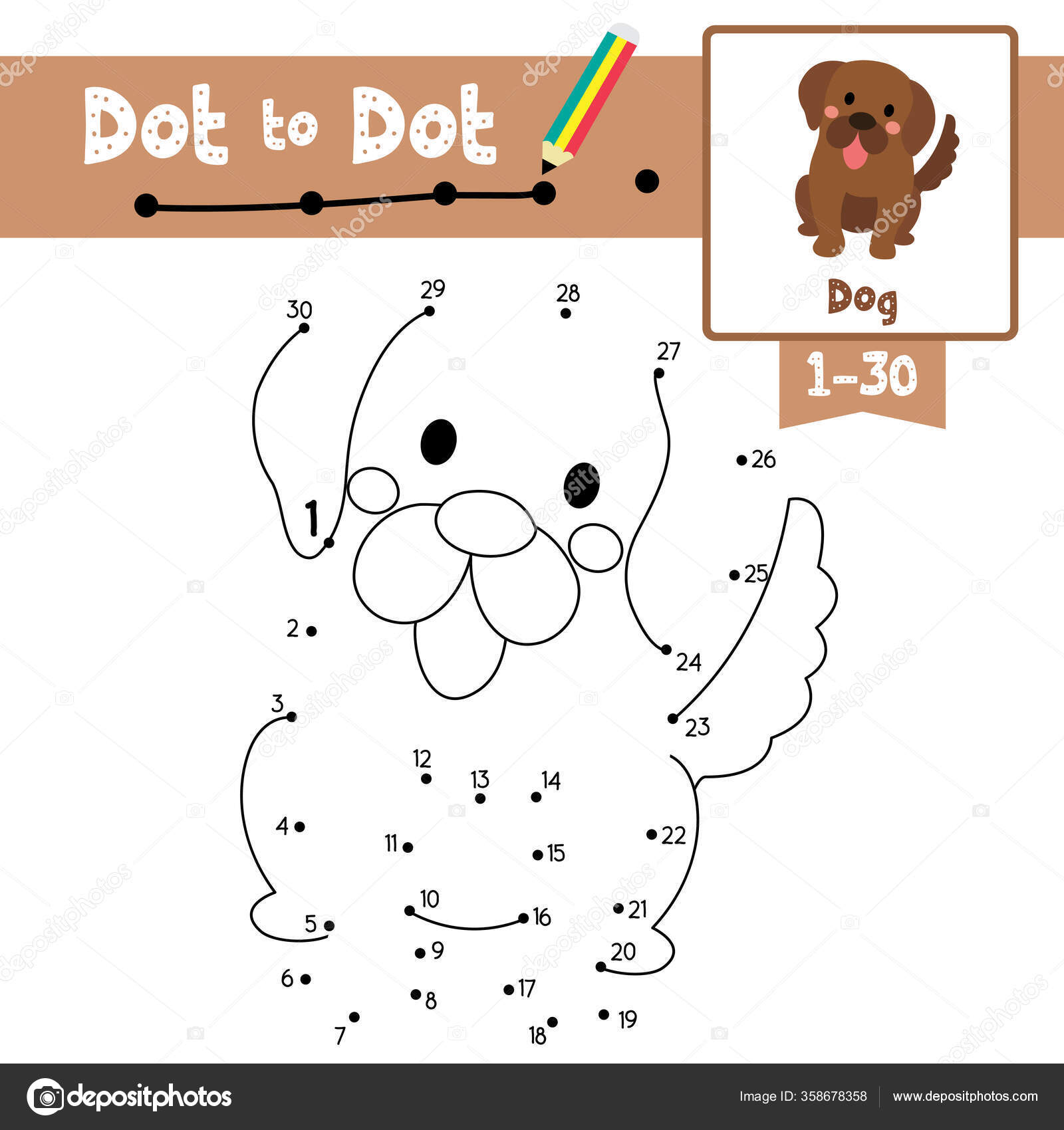 Desenhar e colorir o jogo educacional panda bonito dos desenhos animados e  planilhas para ilustração vetorial de criança