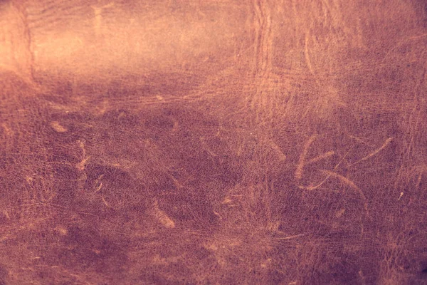 Texture de cuir marron comme fond — Photo