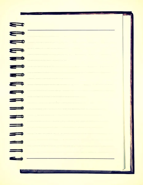 Notizbuch mit Linienpapier — Stockfoto