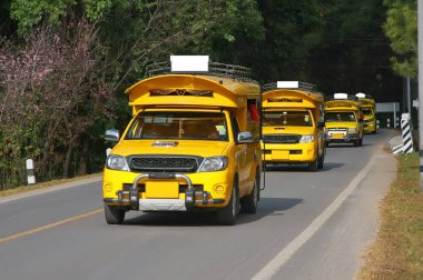 sarı araba hattı, Chiang Mai Tayland Tayland geleneksel taksi
