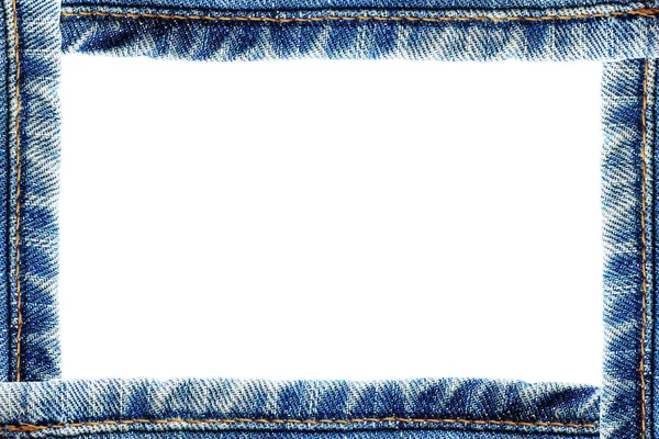 Frame of blue jeans — Stock Photo, Image