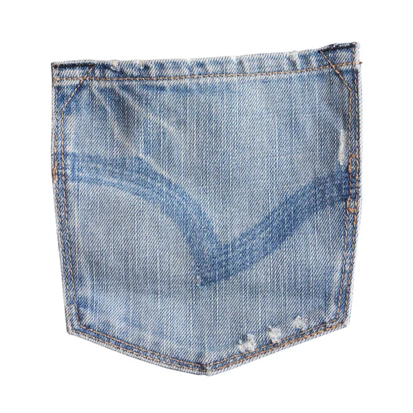 Bolso de jeans isolado — Fotografia de Stock