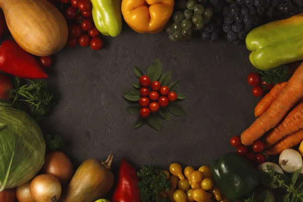 çeşitli olgun sebze çeşitleri