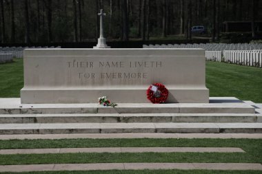 Oosterbeek mezarlıkta savaş alied için Dünya Savaşı Arnhem Muharebesi zorlar.