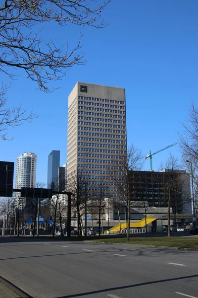 Immeuble Bureaux Nommé Hofpoort Hofplein Centre Ville Rotterdam Aux Pays — Photo