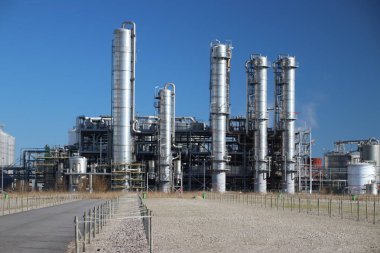 Rotterdam Botlek alanında Kimya fabrikasını liman Netherlans.