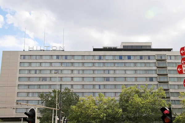Hotel Hilton Blaak Hofplein Centrum Rotterdamu — Zdjęcie stockowe