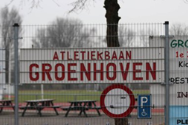 Hollanda, Gouda 'daki Atletizm Mahkemesi' nde sigara içilmeyen bayrak