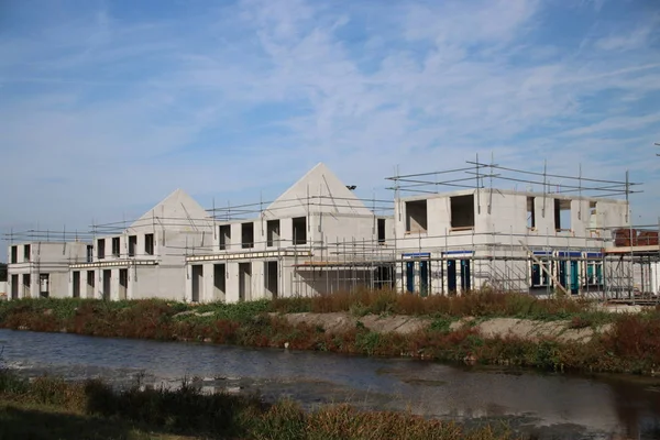 Edificio Nuevo Distrito Residencial Llamado Esse Zoom Laag Nieuwerkerk Aan — Foto de Stock