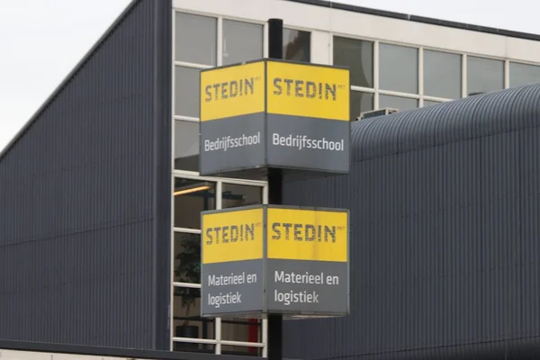 Señal Gas Red Eléctrica Propietario Rotterdam Escuela Empresa Departamento Logística — Foto de Stock