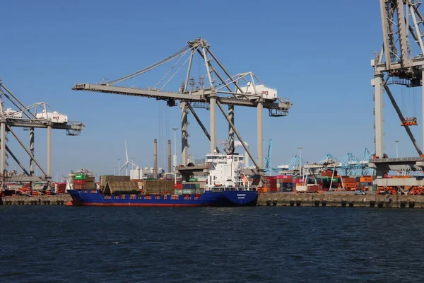 Rotterdam Limanı Ndaki Maasvlakte Limanında Energizer Gemisi — Stok fotoğraf