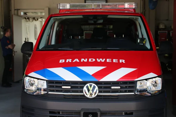 Вогневі Бригадні Машини Човен Корпусу Nieuwerkerk Aan Den Ijssel Муніципалітеті — стокове фото