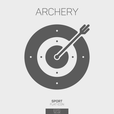 Okçuluk Hedefi düz simgesi