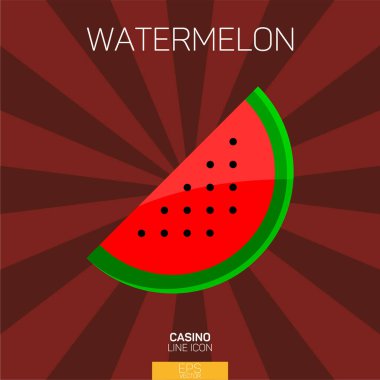 Kumarhane yuvaları karpuz rengi simgesi