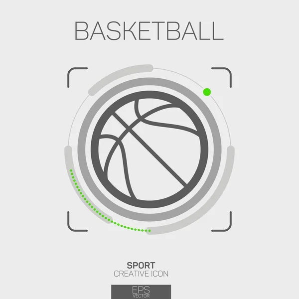 篮球运动创意线图标 — 图库矢量图片