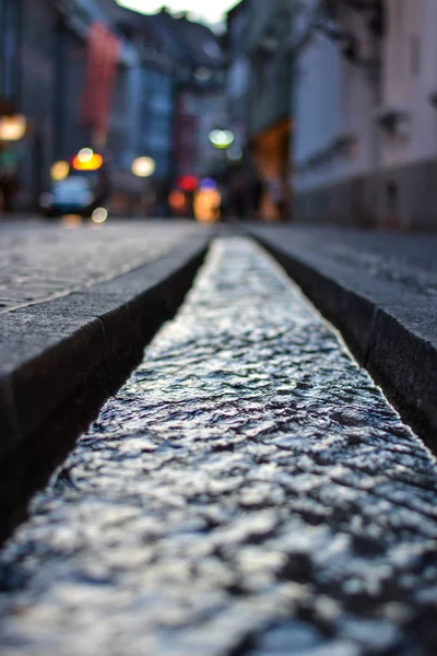 Küçük su kanalları, sokaklarda Freiburg, Almanya