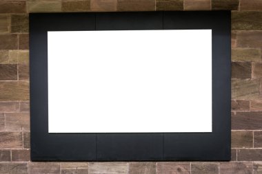 Boş ad alanı ekranda taş duvar