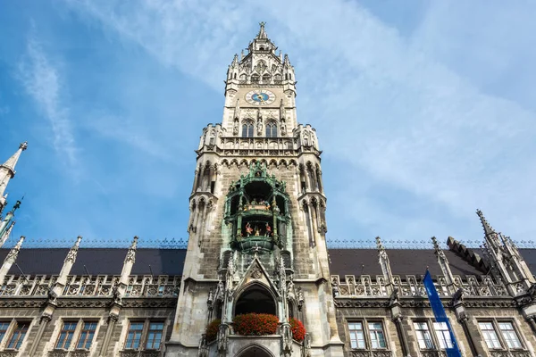 Ayuntamiento de Marienplatz en Munich, Alemania — Foto de Stock