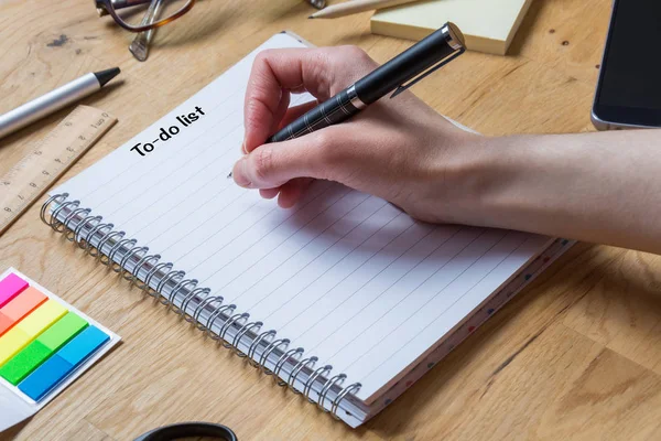 Tampilan Atas Buku Catatan Kosong Dan Perlengkapan Kantor Atas 