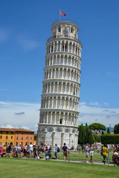 Pisa Talya Ağustos 2019 Güneşli Bir Günde Birçok Turistin Bulunduğu — Stok fotoğraf