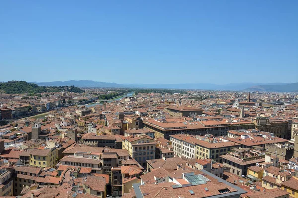 Vista Desde Palazzo Vecchio Sobre Florencia Con Río Arno Día — Foto de Stock