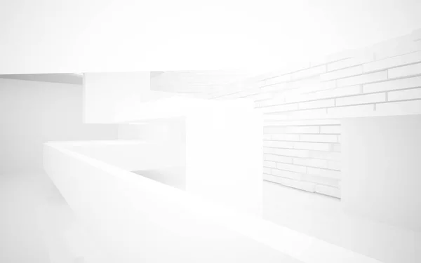 White smooth abstract architectural background. — Stock Photo, Image