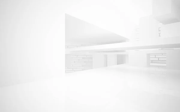Fondo arquitectónico abstracto liso blanco . — Foto de Stock