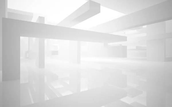 White smooth abstract architectural background. — Stock Photo, Image