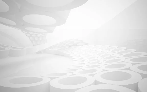 Абстрактный белый интерьер подчеркивает будущее — стоковое фото