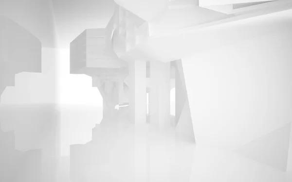 Fondo arquitectónico abstracto liso blanco . —  Fotos de Stock