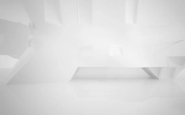 White smooth abstract architectural background. — Stock Photo, Image