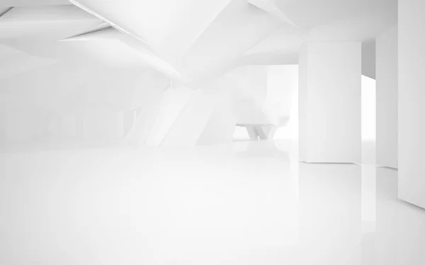 白い滑らかな抽象的な建築の背景. — ストック写真