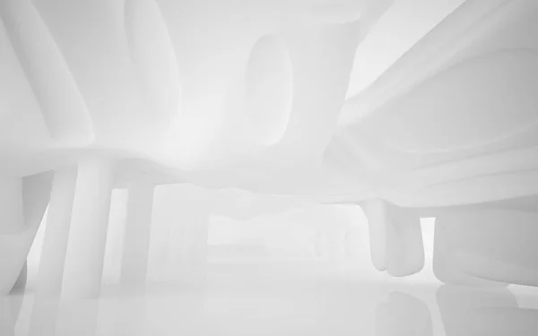 White smooth abstract architectural background. — Stock Photo, Image