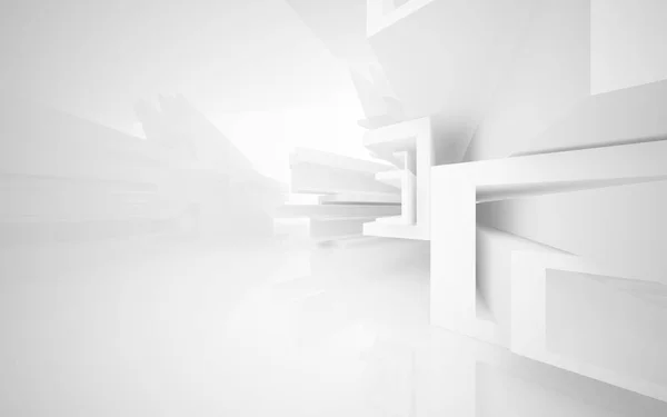 Blanc fond architectural abstrait lisse . — Photo