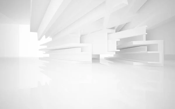 Weiße glatte abstrakte architektonische Hintergrund. — Stockfoto