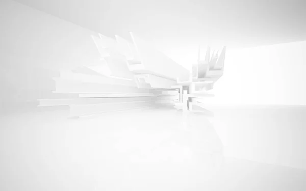 White smooth abstract architectural background. — Stock Photo, Image