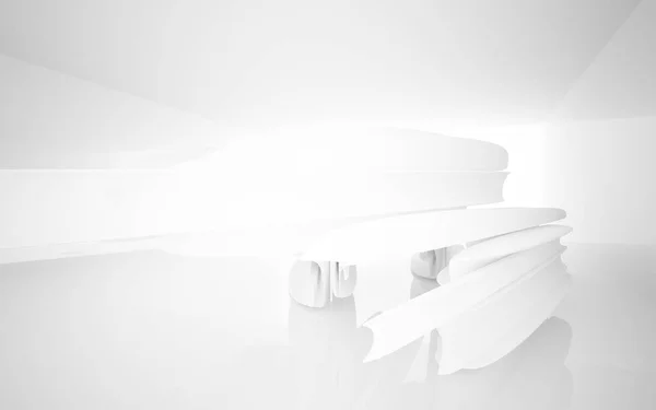 白色光滑的抽象建筑背景. — 图库照片