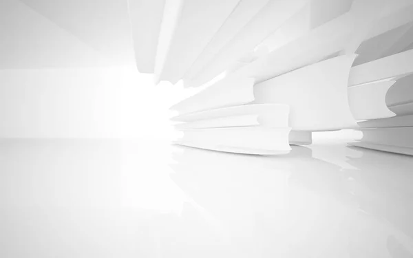 White smooth abstract architectural background. — Stock Photo, Image