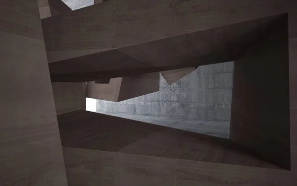 Abstract bruin concrete toekomstige interieur — Stockfoto