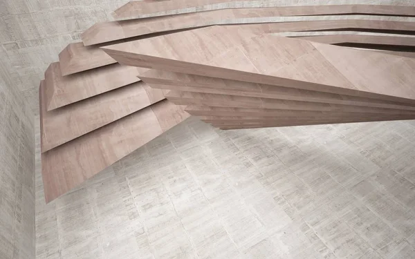 抽象的な滑らかなコンクリート将来インテリア — ストック写真