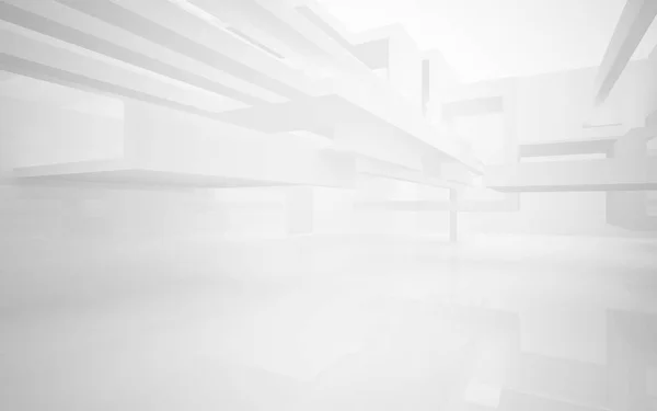 Abstrato interior branco do futuro — Fotografia de Stock