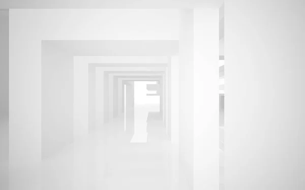 Abstrakta interiören i framtiden i en minimalistisk stil — Stockfoto