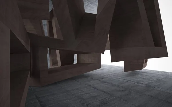 Abstract bruin concrete toekomstige interieur — Stockfoto