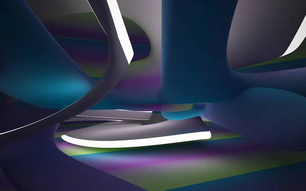 Interior dinámico abstracto — Foto de Stock